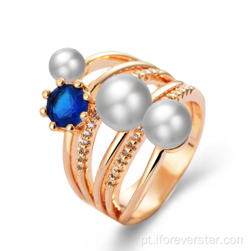 cz anel 925 anéis de prata jóias pérola de dedo